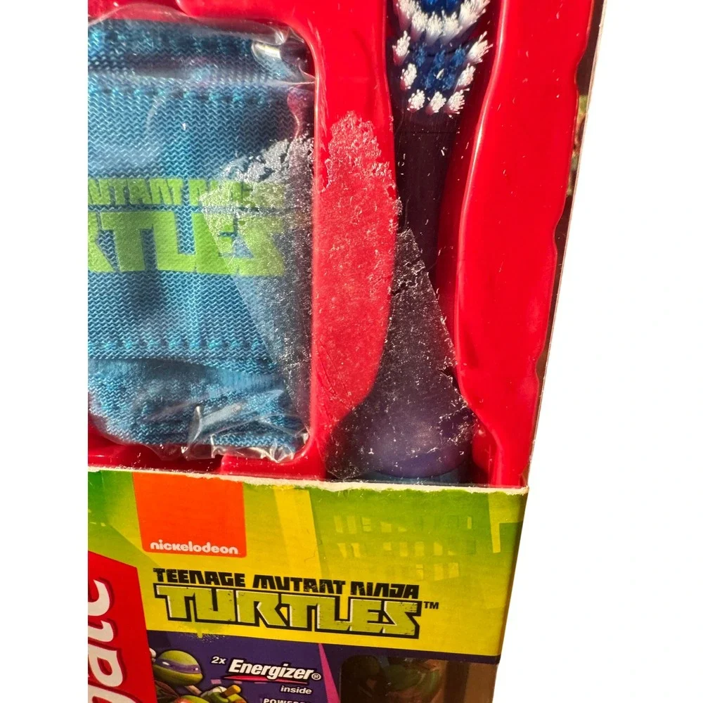 Colgate Teenage Mutant Ninja Turtles‎ Kids Electric Toothbrush & Eye Mask NEW